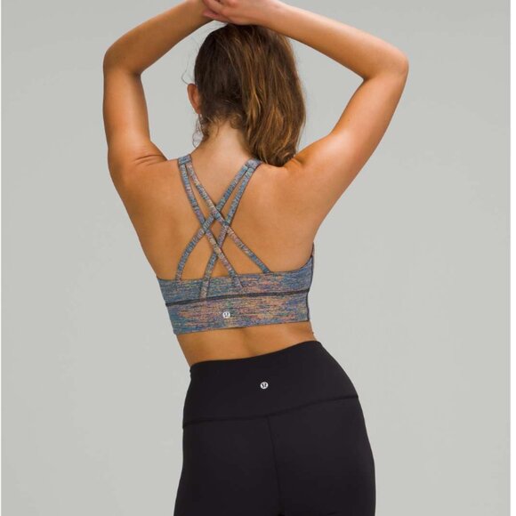 Lululemon Energy Bra High Neck Long Line *Medium Support, B–D Cup Spectral - Picture 2 of 8